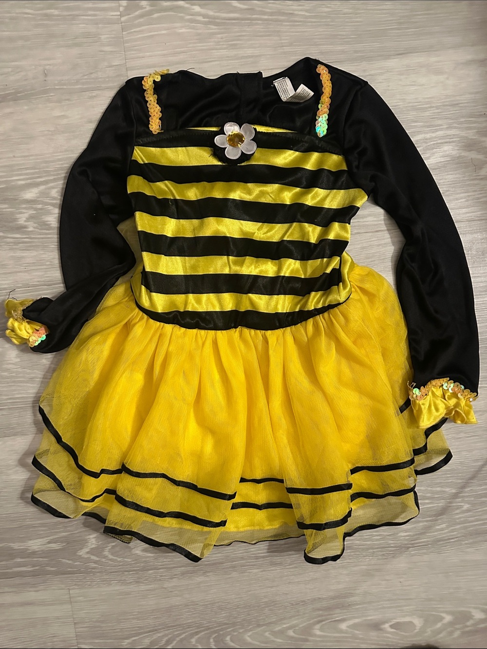 Amscan Yellow and Black Bee Tutu Dress Costume